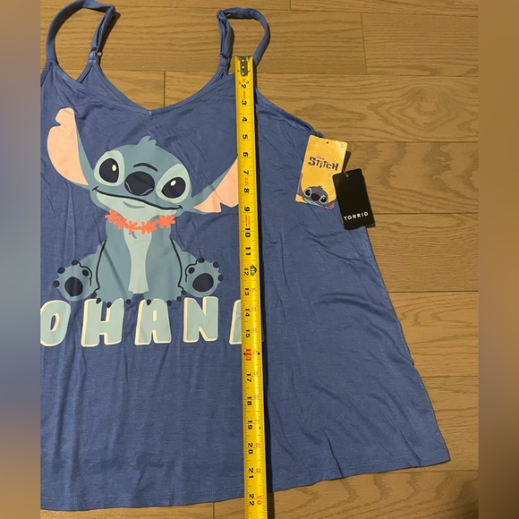 Disney Blue Stitch Ohana Sleep Tank - Picture 2 of 8